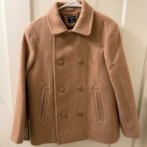 Crewcuts Tan Double-Breasted Peacoat